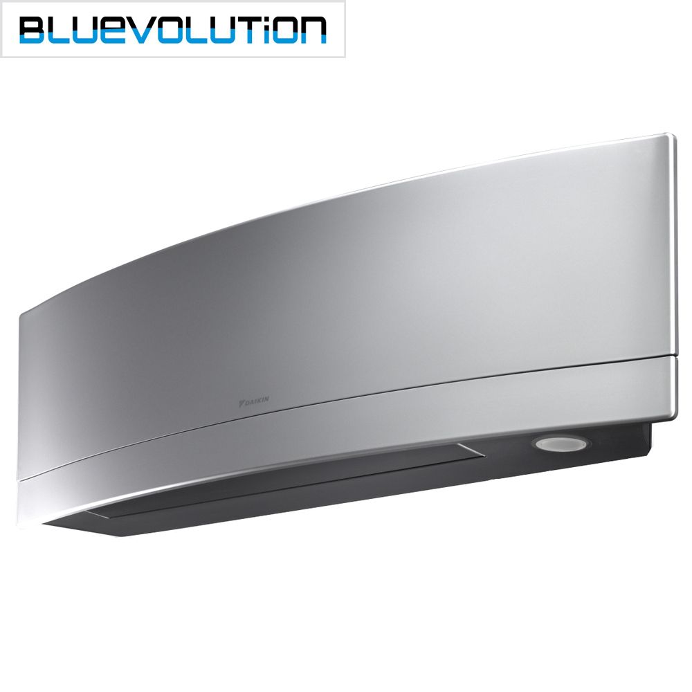 Aparat de aer conditionat DAIKIN Emura Silver BLUEVOLUTION 7000 btu - FTXJ20MS/RXJ20M, Compresor Inverter, Clasa A+++, Modul WI-FI Inclus, Flux de aer 3D