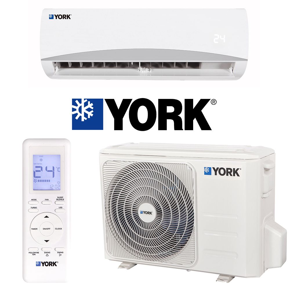 Aparat de aer conditionat YORK Monterosa 12000 btu - YHKE12ZE--MJORX, Compresor Inverter, Clasa A++, Afisaj LED