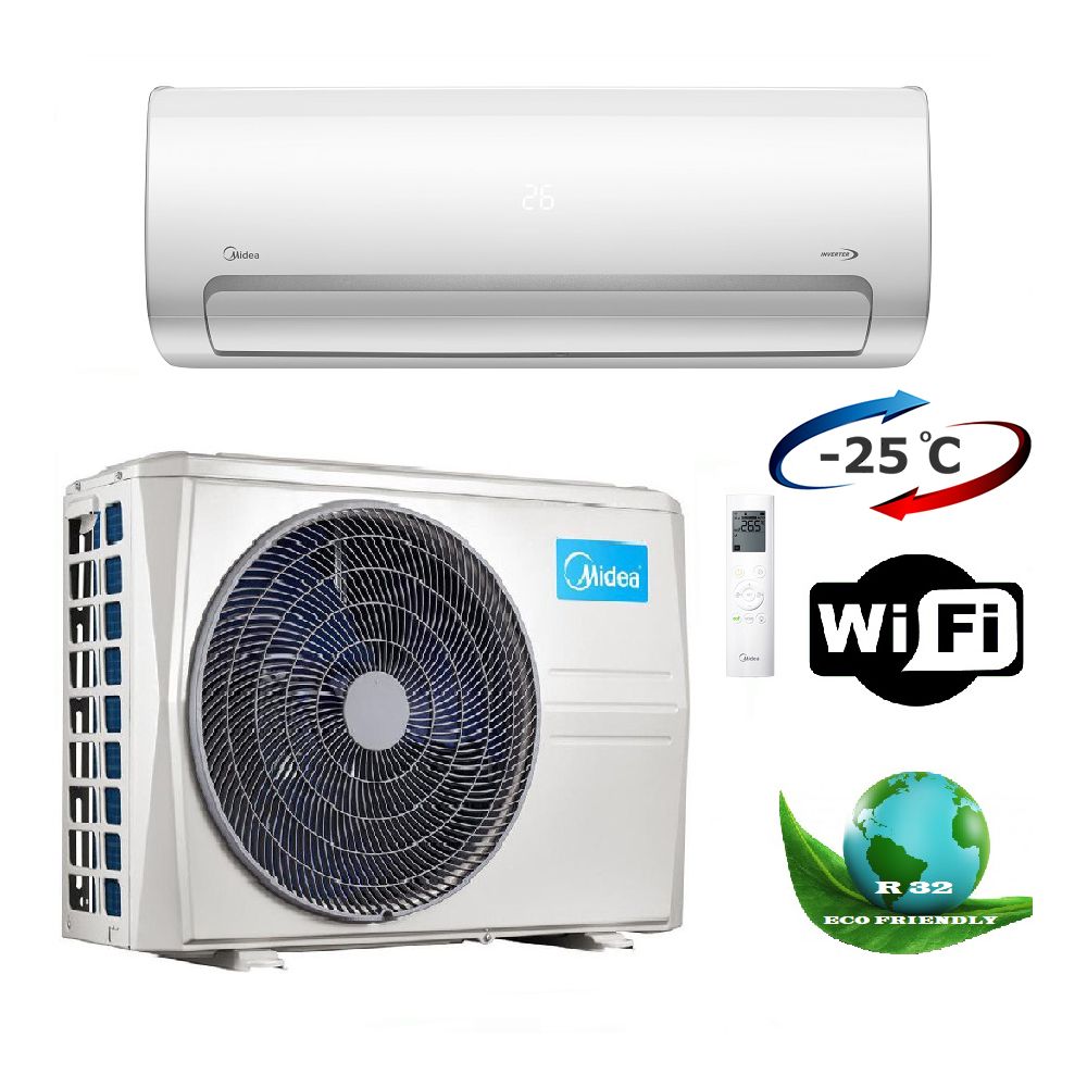 Aparat de aer conditionat MIDEA Mission II R32 18000 btu - MB-18N8D0 / MBT-18N8D0, Compresor Inverter TOSHIBA, Freon Ecologic R32, Modul WiFi Integrat, Clasa A++ Racire/Incalzire, Certificat Eurovent